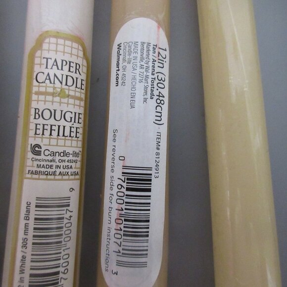Candle-lite & Gibson Taper Candle Lot 7 (each wrapped in plastic) Made in USA - Picture 4 of 5